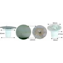 Capot 120 Mm Laiton Chromé Avec Tube Garde D'eau Pour Bonde Diamètre 90 Mm Valentin -Valentin Soldes Magasin 1151395 3