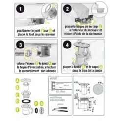 VALENTIN Bonde De Douche Diam 60 SH 5660 -Valentin Soldes Magasin 1734107 3