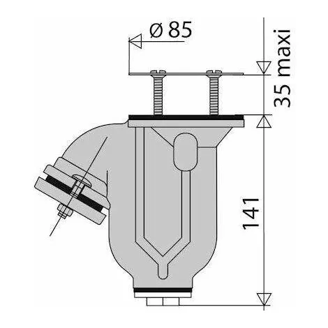 Siphon En Fonte à Grille Style BRICARD Valentin 2 Siphon En Fonte à Grille Style BRICARD Valentin – Image 2