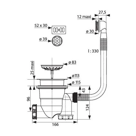 Ensemble Pour 1 Bacs - Ø 90 - Cleany Quick - Valentin 2 Ensemble Pour 1 Bacs - Ø 90 - Cleany Quick - Valentin – Image 2