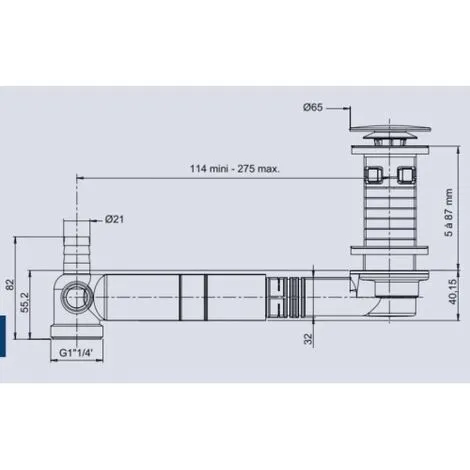 VALENTIN Bonde Universelle Avec Tubulure Extra-plate - TBXP 2 VALENTIN Bonde Universelle Avec Tubulure Extra-plate - TBXP – Image 2
