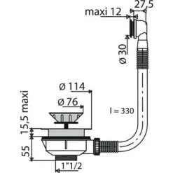 VALENTIN Bonde Evier à Panier Manuel Ø 114 Avec Trop Plein 5 VALENTIN Bonde Evier à Panier Manuel Ø 114 Avec Trop Plein -Valentin Soldes Magasin 24385573 3