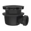 Bonde De Douche Horizontale - Ø 90 Mm - Extra Plate - Noire - Valentin