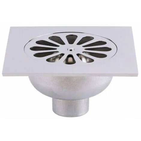 VALENTIN Bonde De Sol Carrée Sortie Verticale 150x150 Mm* 1 VALENTIN Bonde De Sol Carrée Sortie Verticale 150x150 Mm*