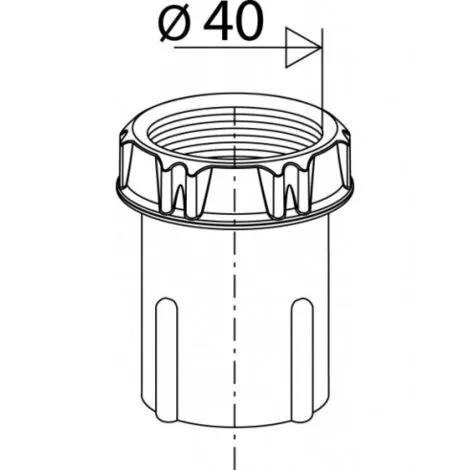 Embout PVC Avec écrou Et Joint Conique, 40 Mm, Pour Flexible FITOFLEX Valentin 2 Embout PVC Avec écrou Et Joint Conique, 40 Mm, Pour Flexible FITOFLEX Valentin – Image 2