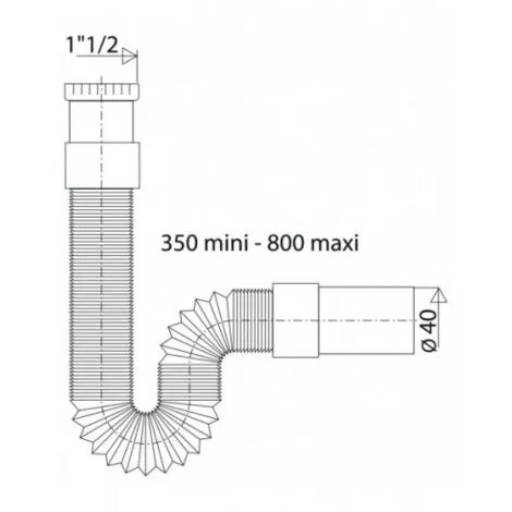 Raccord Flexible MODULOFLEX écrou 40x49, Mâle 40 Mm, 380 à 800 Mm Valentin 2 Raccord Flexible MODULOFLEX écrou 40x49, Mâle 40 Mm, 380 à 800 Mm Valentin – Image 2