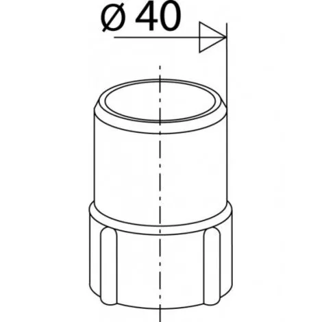 Embout PVC à Coller, Mâle 40 Mm, Pour Flexible FITOFLEX Valentin 2 Embout PVC à Coller, Mâle 40 Mm, Pour Flexible FITOFLEX Valentin – Image 2