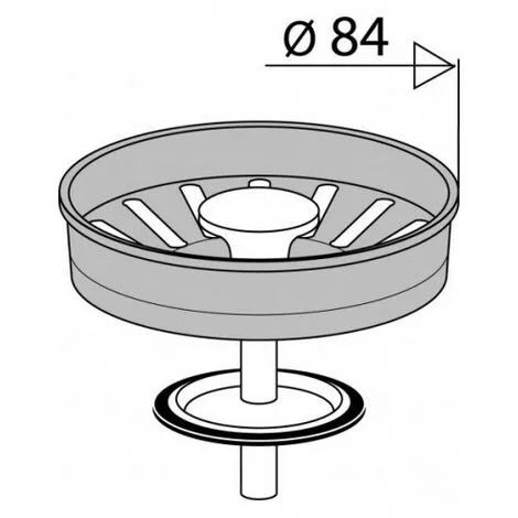 VALENTIN PANIER INOX 84MM POUR BONDE 90 442500 2 VALENTIN PANIER INOX 84MM POUR BONDE 90 442500 – Image 2