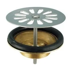 Bonde Laiton à Grille Plate Pour évier Grès Valentin, 60, Laiton