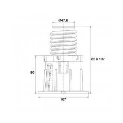 Lot De 4 Pieds De Receveur De Douche Valentin - D. 106 Mm 5 Lot De 4 Pieds De Receveur De Douche Valentin - D. 106 Mm -Valentin Soldes Magasin 48769618 3