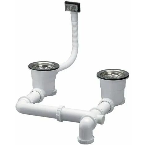 Ensemble De Vidage - 2 Bacs - Ø 90 Mm - Cleany Quick - Valentin 1 Ensemble De Vidage - 2 Bacs - Ø 90 Mm - Cleany Quick - Valentin