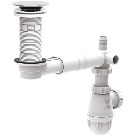 VALENTIN Ensemble Complet Universel Bonde Tubulure Siphon Et Prises Extraplat - Blanc 1 VALENTIN Ensemble Complet Universel Bonde Tubulure Siphon Et Prises Extraplat - Blanc