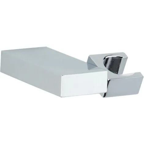 Support Douchette Mural Rectangulaire Articulé, Fixation Invisible, Laiton Chromé Valentin 1 Support Douchette Mural Rectangulaire Articulé, Fixation Invisible, Laiton Chromé Valentin